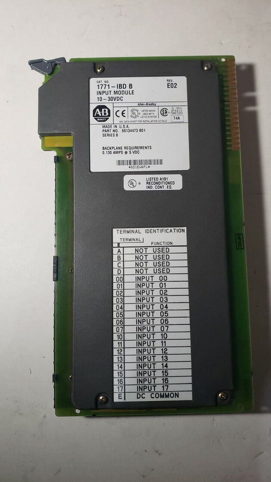 Allen-Bradley 1771-IBD/B 1771-IBD B Input Module 10-30VDC 96134473