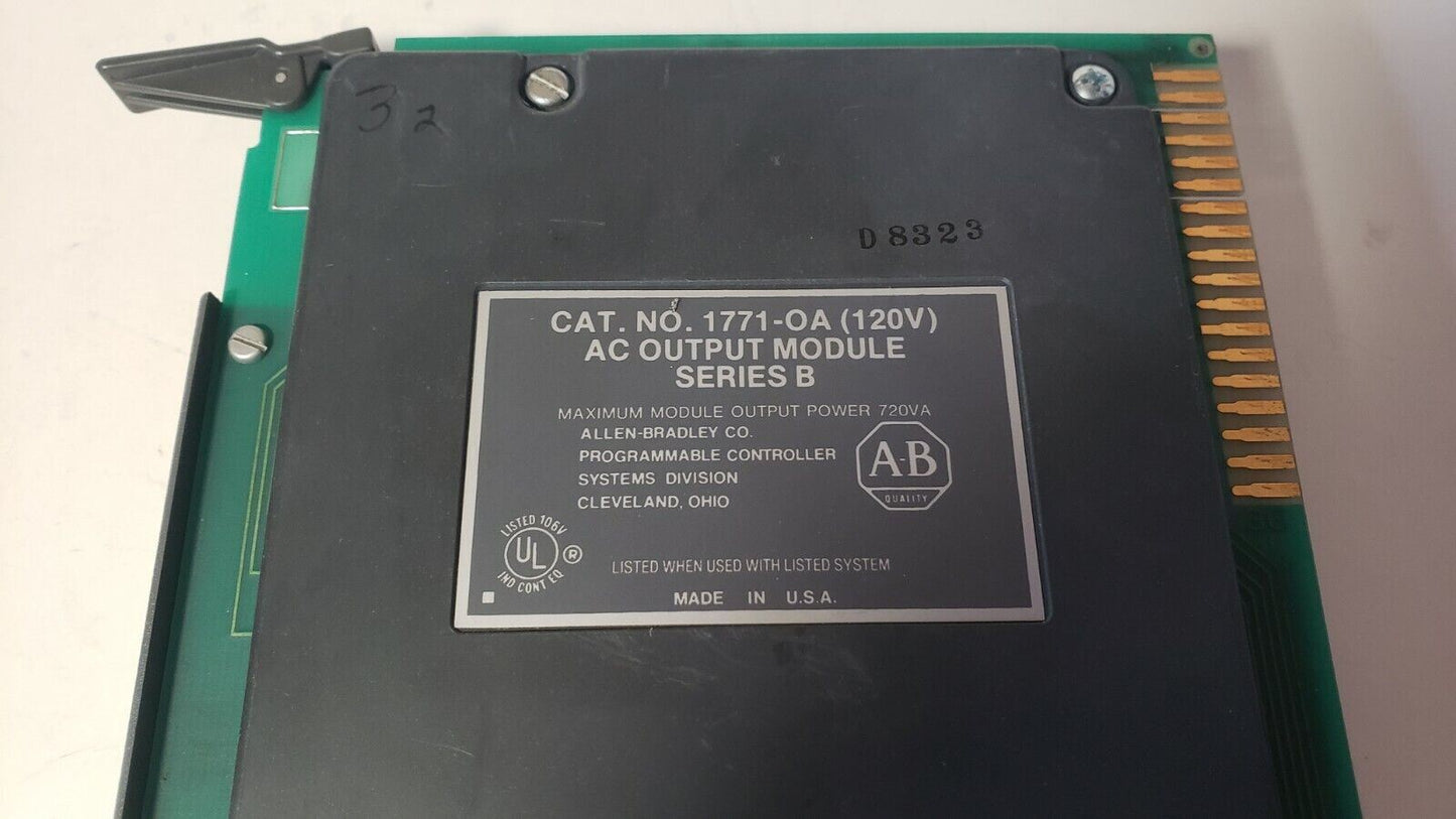 Allen Bradley 1771-OA (120v) Series B AC Output Module PLC5 720VA Watts