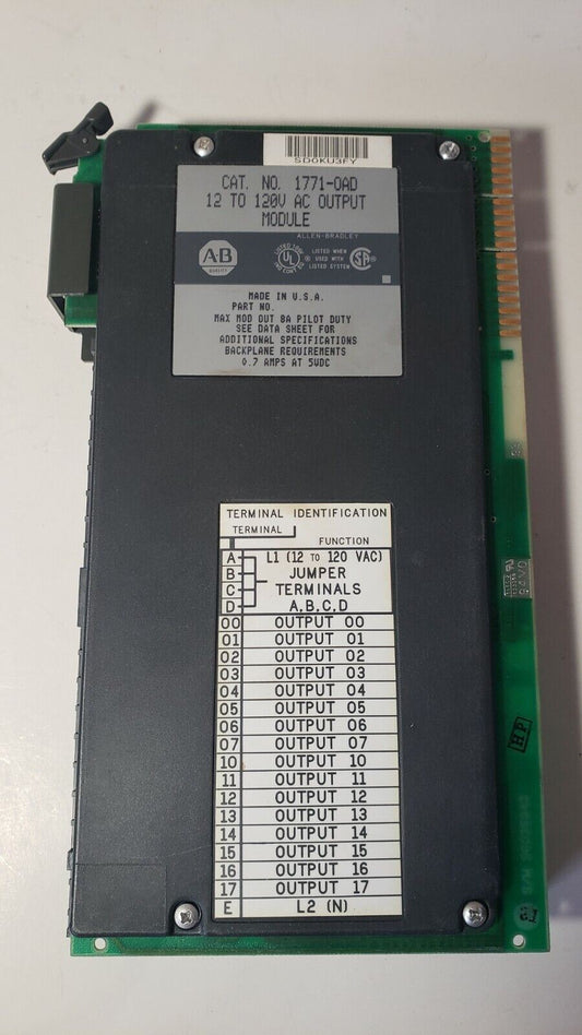 Allen-Bradley 1771-OAD 12 To 120V AC PLC-5 Output Module