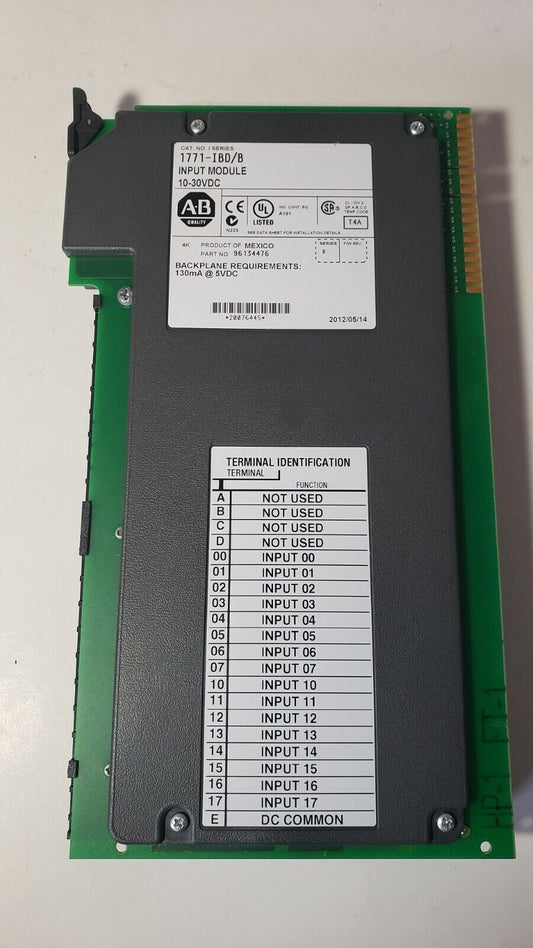 Allen-Bradley 1771-IBD/B Input Module 10-30VDC PLC-5 PN 96134476