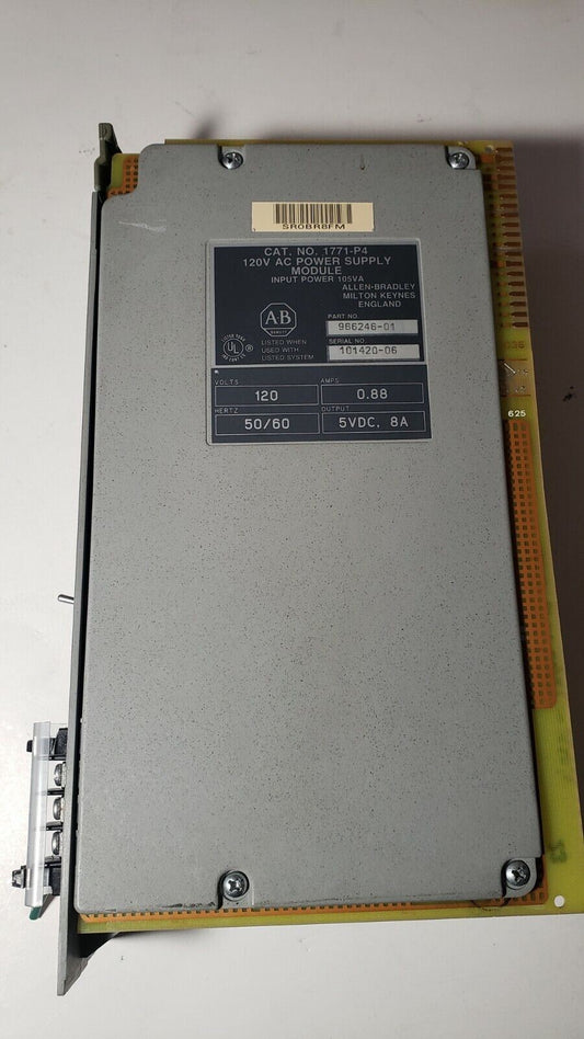 Allen Bradley 1771-P4 120V 0.88A AC Power Supply Module 5VDC, 8A PN 966245-01