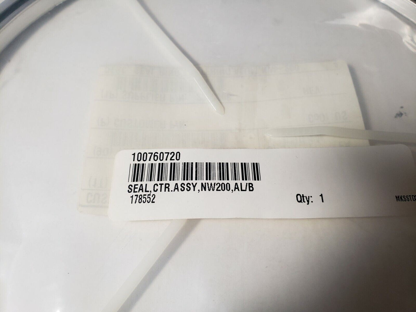 MKS 100760720 Centering Ring Seal Assy ISO-MF NW200 Buna-N O-ring Aluminum