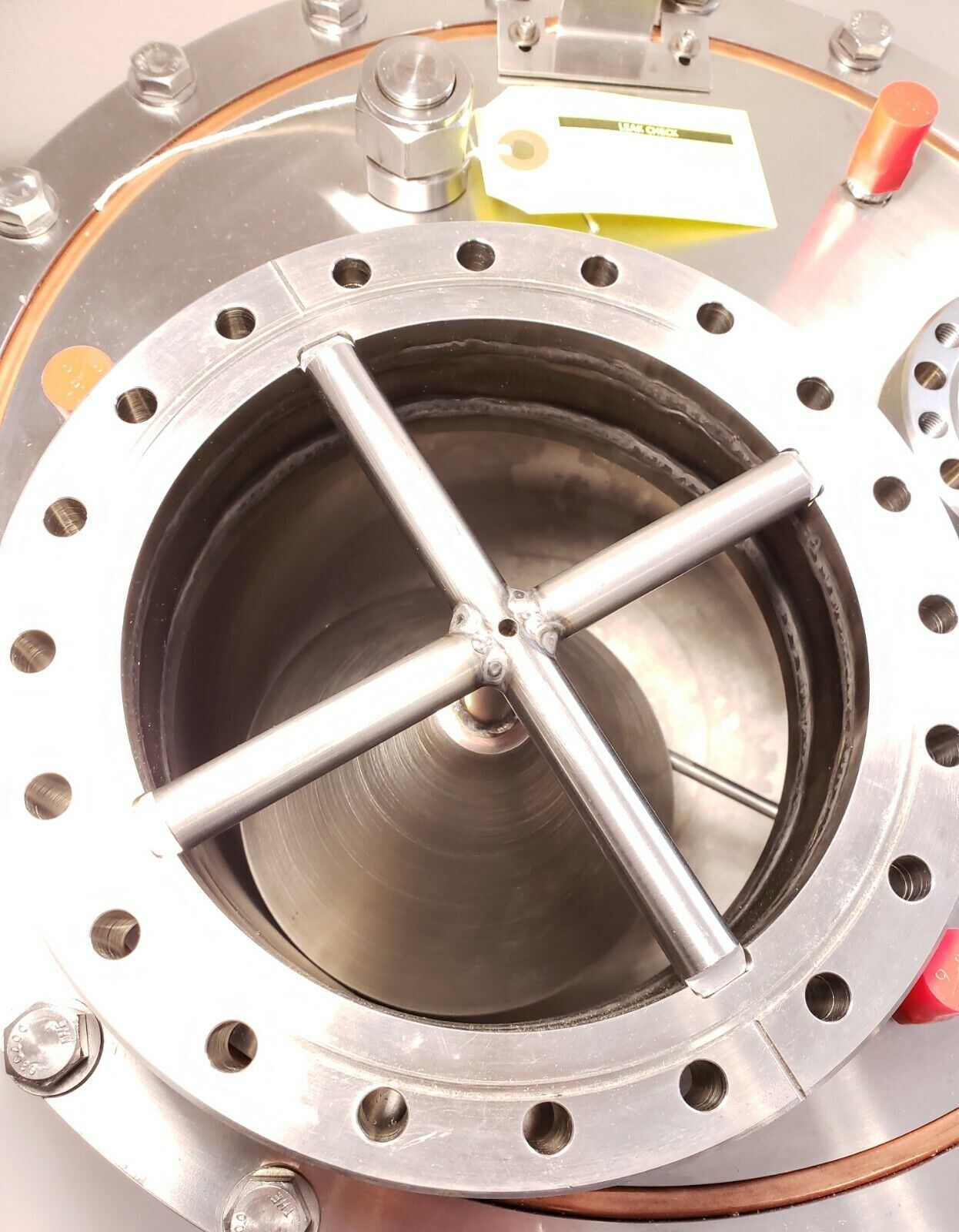 Water-Cooled Ultra High Vacuum Chamber w/ Conflat, Tri-Clover, Swagelok Fittings