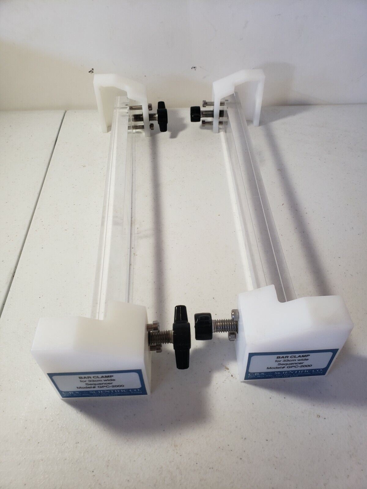 *Lot of 2* CBS Scientific GPC-2000 Bar Clamp for 33CM Wide Sequencer