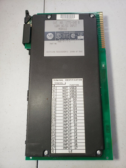 AB 1771-IAD/B 120V AC/DC Input Module PLC-5 Allen-Bradley