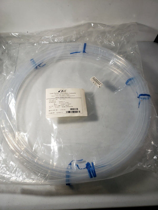 Cole-Parmer 06406-12 MasterFlex Transfer Tubing FEP 3/8" IND Natural 25 Feet