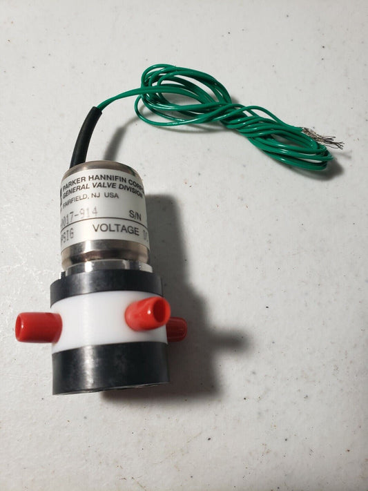 Parker 001-0017-914 Miniature Inert PTFE Isolation Valve 12v Vac-20 PSIG