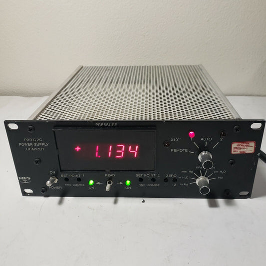 MKS PDR-C-2C-BCD Digital Power Supply Readout 2 Channel w/ BCD Logic Option
