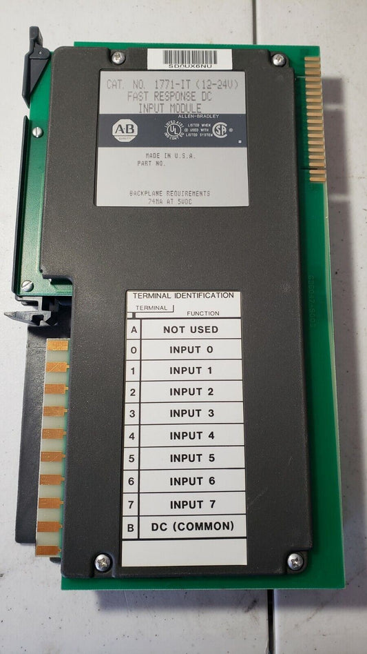 AB Allen Bradley Fast Response DC Input Module 1771-IT (12-24V)