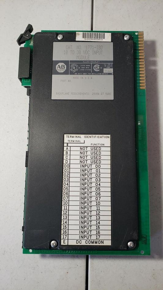 AB Allen-Bradley 1771-IBD 10 to 30 VDC Input Module Cat. No. 1771-IBD