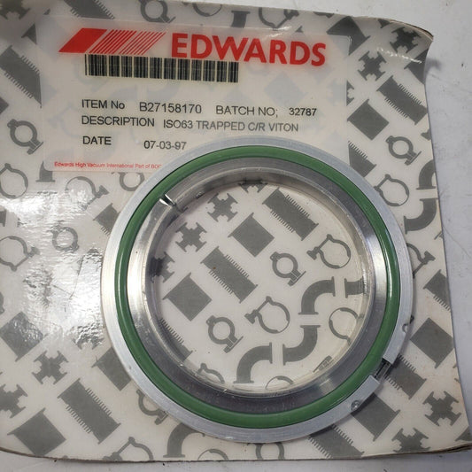 Edwards B27158170 ISO63 Trapped O-Ring High Vacuum Seal NOS