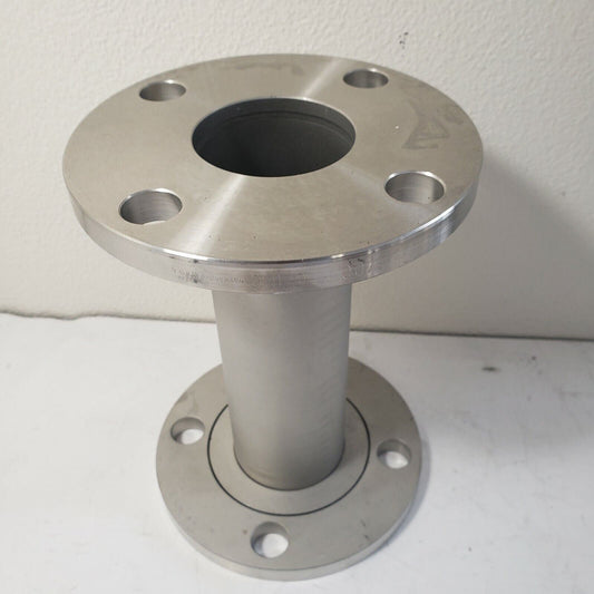 ASA 200 Stainless 6" OD MDC Flange Full Nipple Fixed Rotatable Tube 8" Long