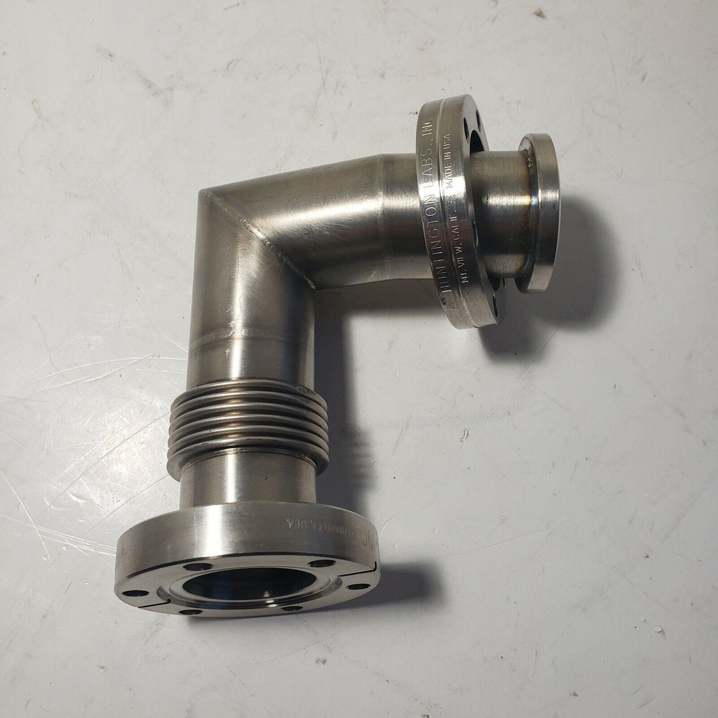 90° Bellows Elbow 2.75" CF Flange Adapter DN35CF DN40CF Stainless High Vacuum