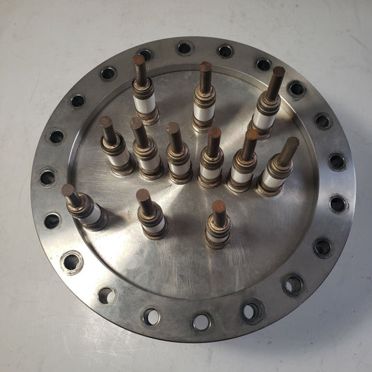 MDC 8" DN160CF Rotatable Conflat Flange 12x Electrical Feedthrough High Vacuum