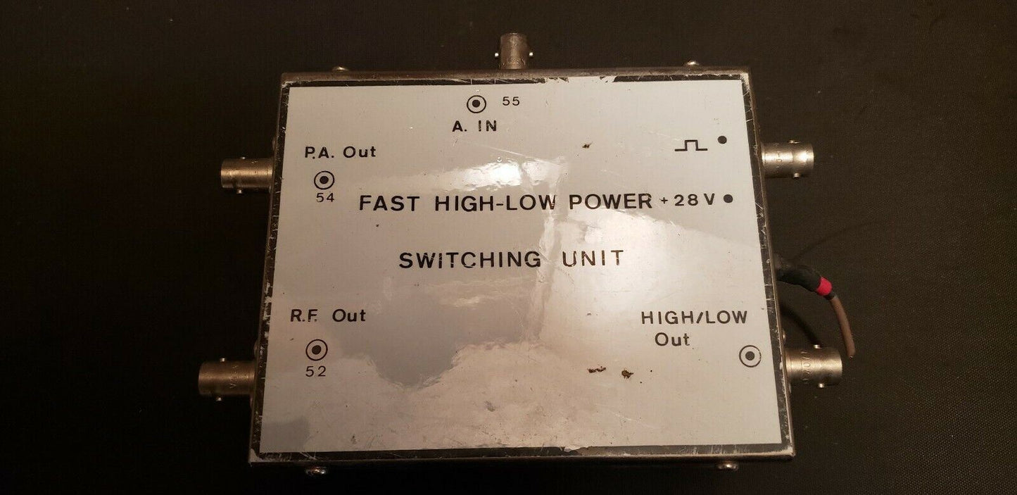 Fast High-Low Power Switching Unit RF BNC Connector NMR Bruker