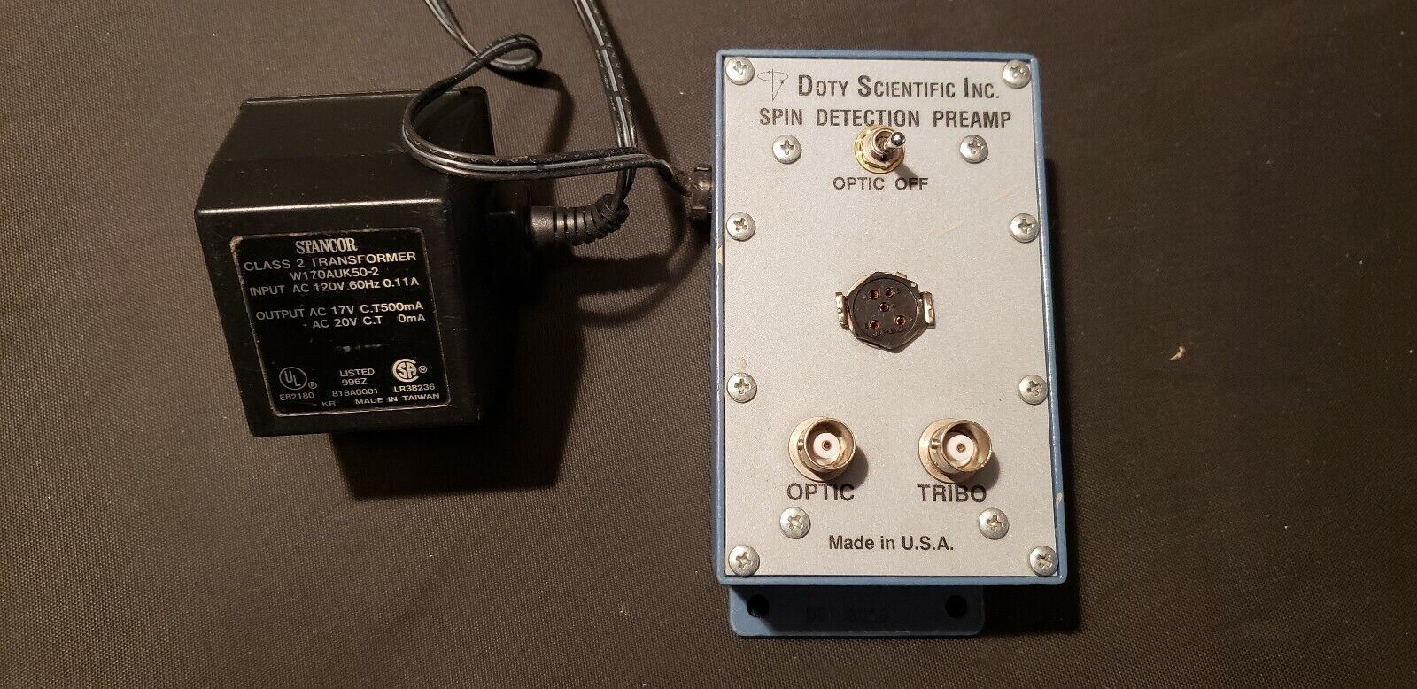 Doty Scientific Spin Detection Preamp for NMR System w/ AC Adapter ...