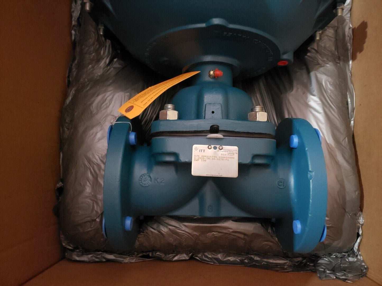 ITT Dia-Flo 3-2529-TM-34-3278-P1 CWP 150 Valve Tefzel Lined PTFE Weir 7.5" OD