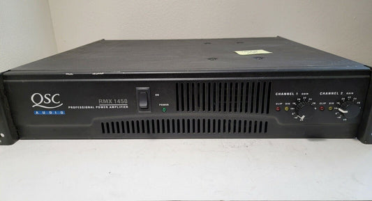 QSC RMX 1450 1400W 2-Channel Stereo Power Rack-Mount Amplifier Low Distortion