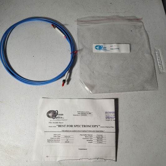 Ocean Optics P400-2 UV-VIS Fiber Optic Patch Cable 400um Size 2m Long