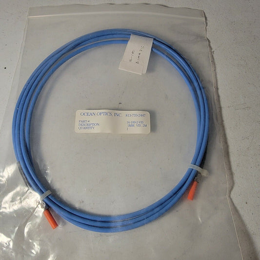 Ocean Optics 16-100-2-VIS VIS Fiber Optic Patch Cable 2m Long .1mm 100um Size