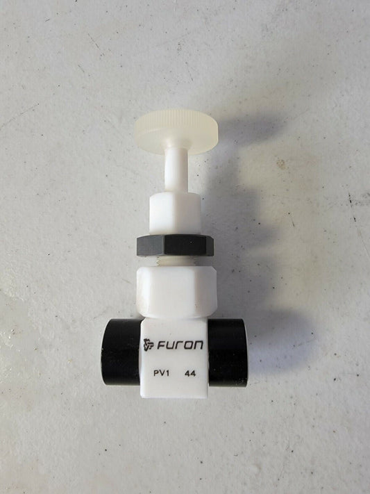 Furon PV1-44 1/4" FNTP Manual Plug Valve Applied Materials AMAT 3870-02675