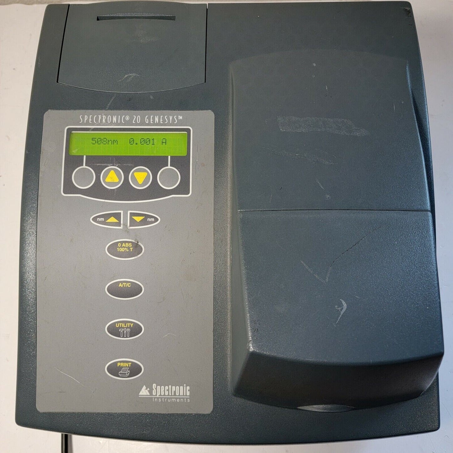 Thermo Spectronic Genesys 20 Spectrophotometer 4001/4 w/ ~500 Lamp Hou ...