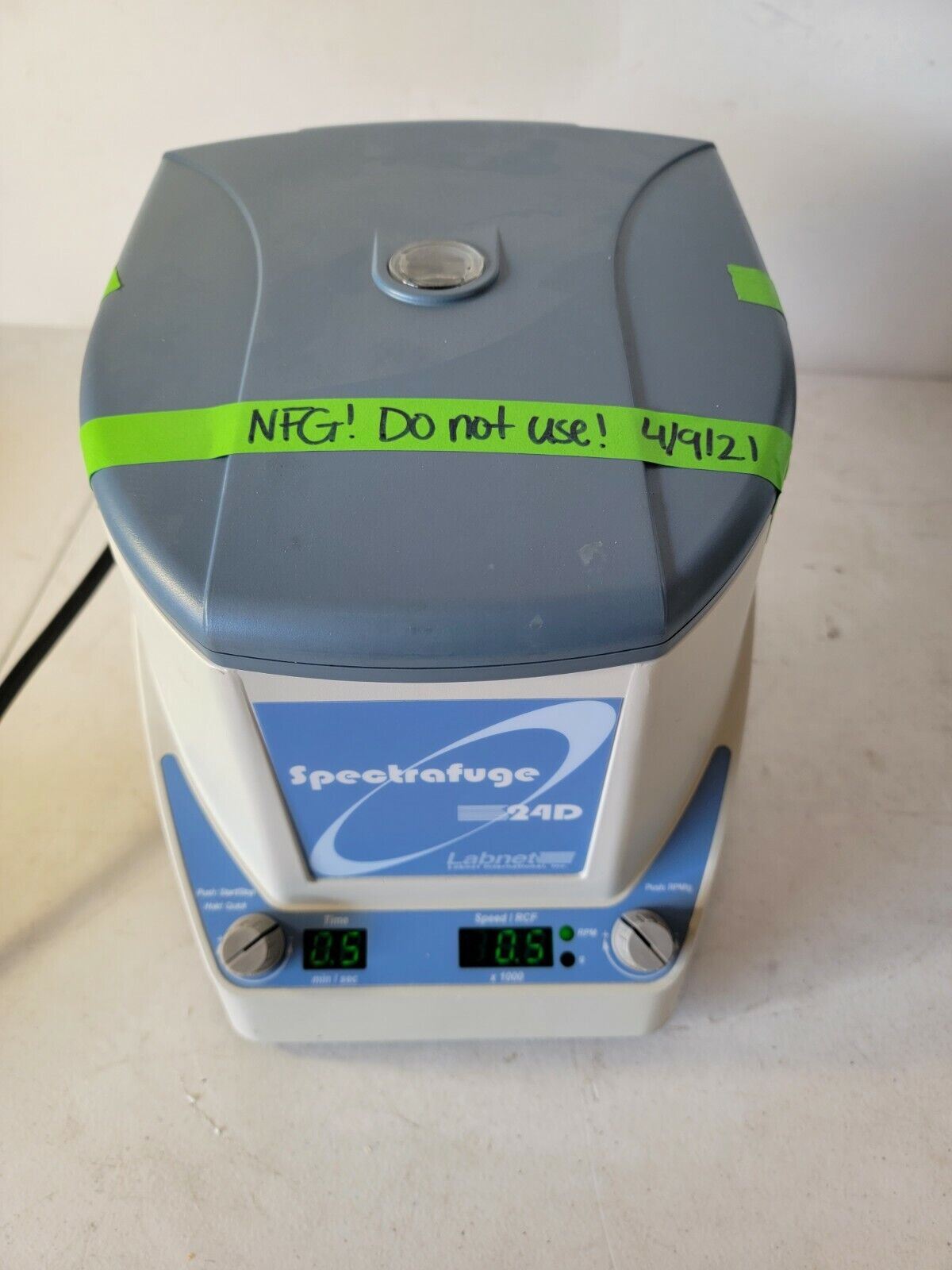 Labnet Spectrafuge Labnet Spectrafuge 24D Centrifuge Microcentrifuge NOT WORKING – Lab ...