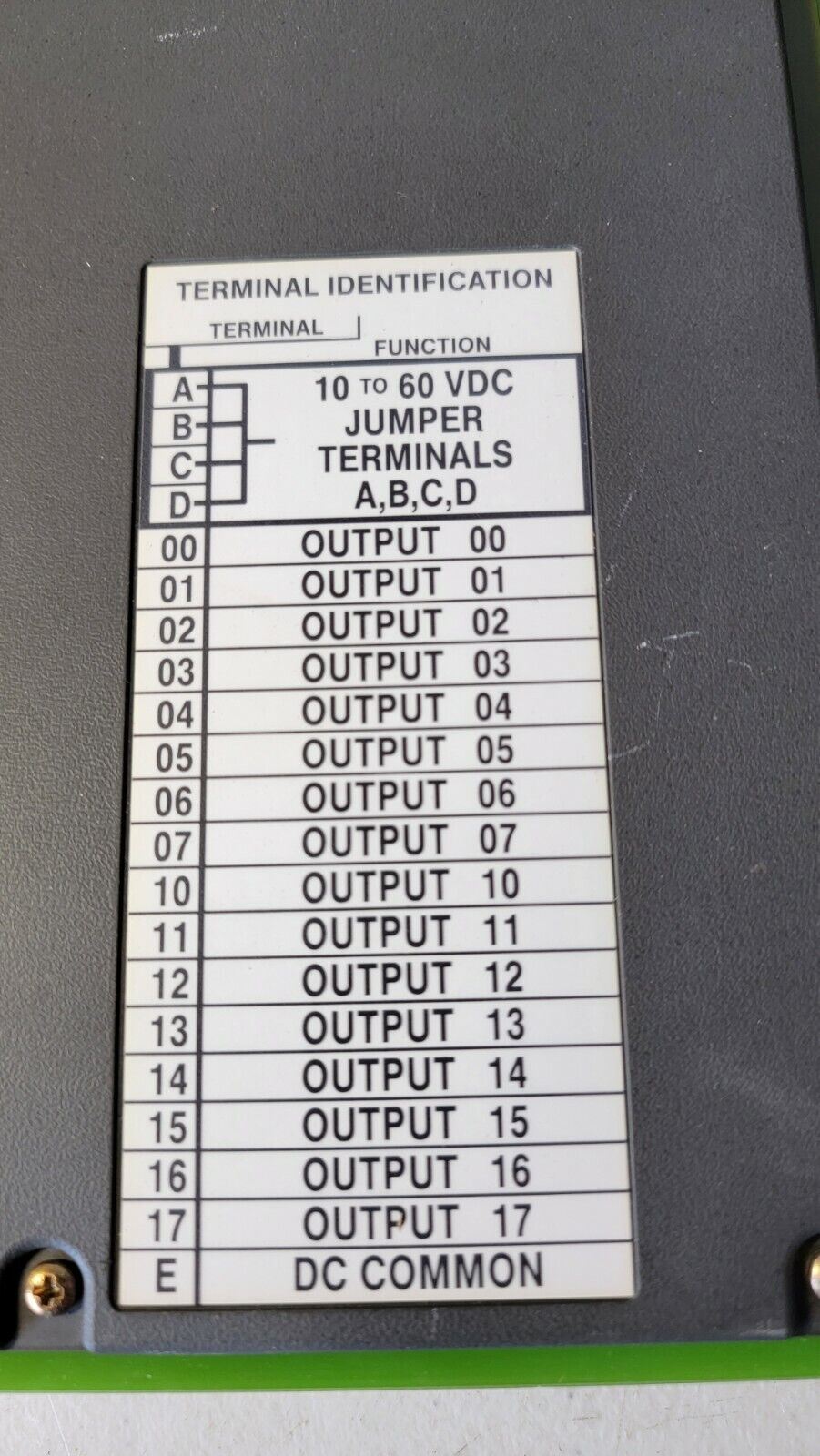 Allen Bradley 1771-OBD C 10-60VDC Output Module Series C PLC AB P/N 96211471