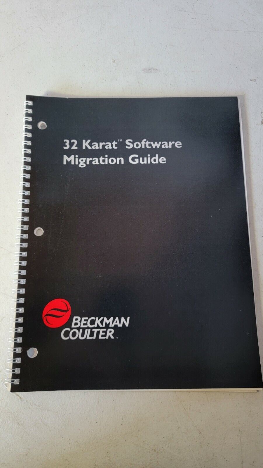 Beckman 32 Karat Software Migration Guide HPLC System Gold PN 718152 Manual