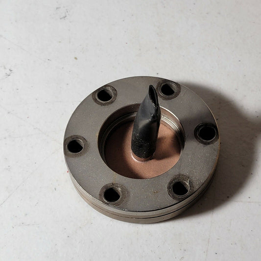 2.75" Varian DN35CF-DN40CF Flange Pinched Copper Tube Adapter High Vacuum