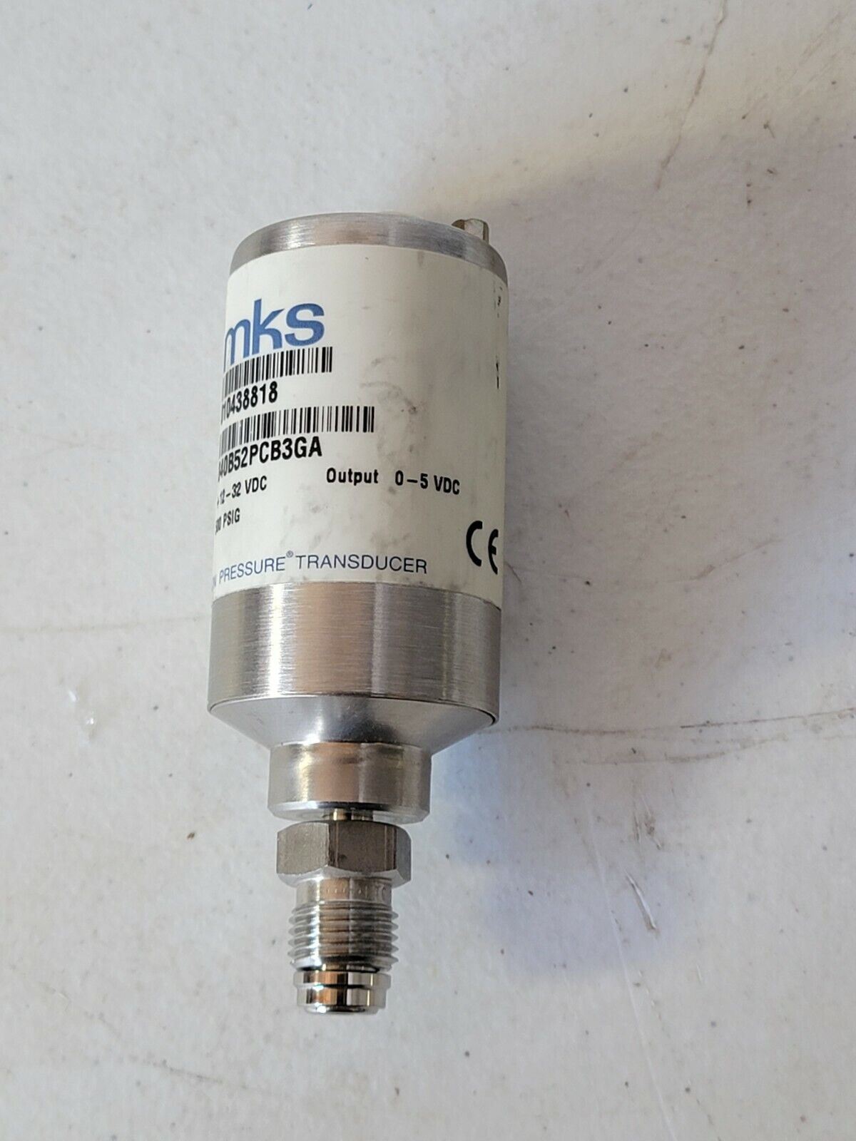 MKS 840B52PCB3GA Baratron Pressure Transducer 500PSIG Capacitance Manometer 1/4"