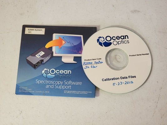 Ocean Optics S2000 System Radiometric Calibration Data Software