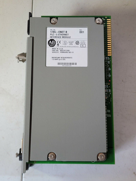 AB 1785-ENET B Ethernet Interface Adapter w/ 1785-L40B C PLC-5/40 Processor Mod