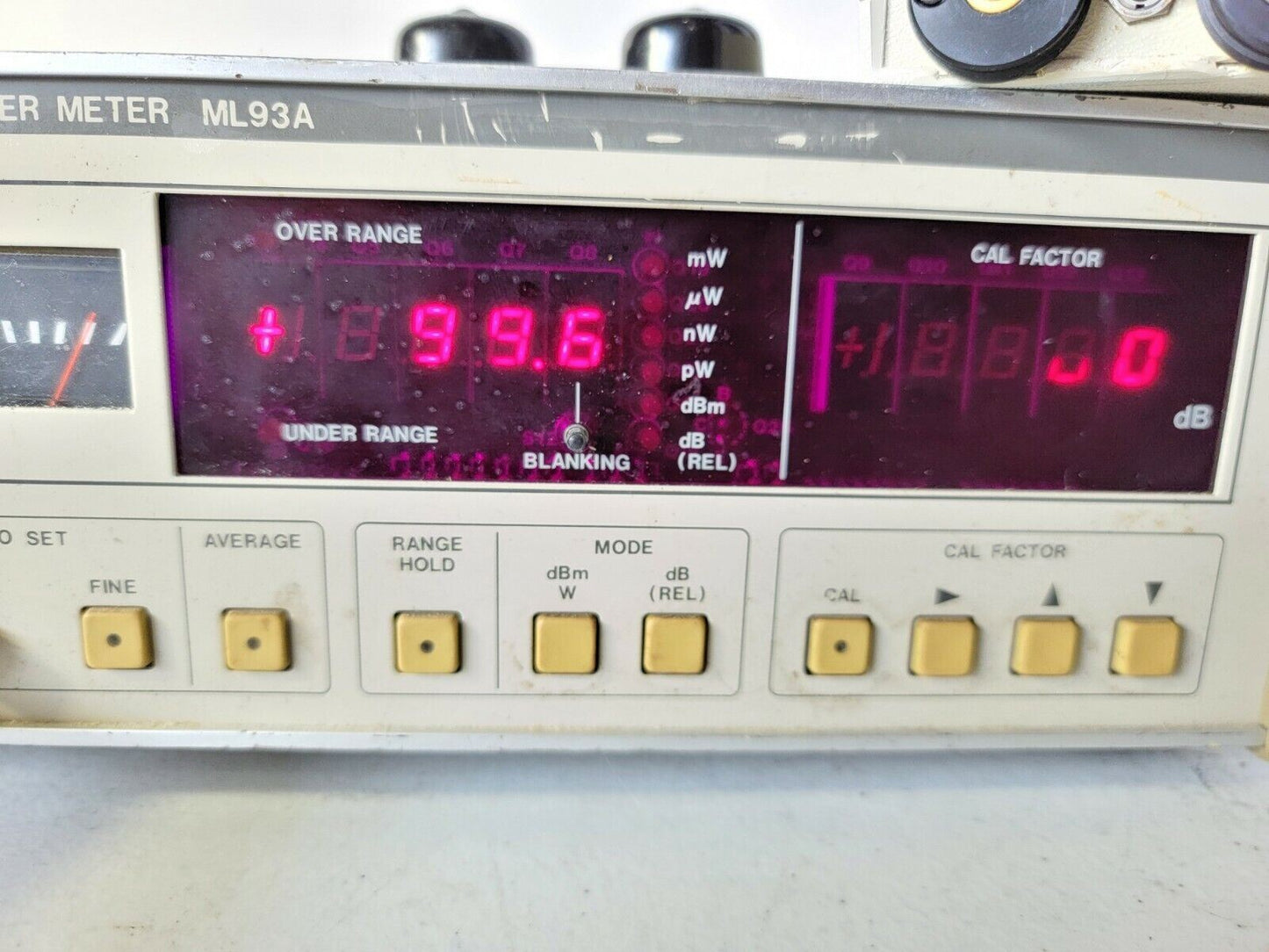 Anritsu ML93A Optical Power Meter w/ Dual Sensor Head Tested