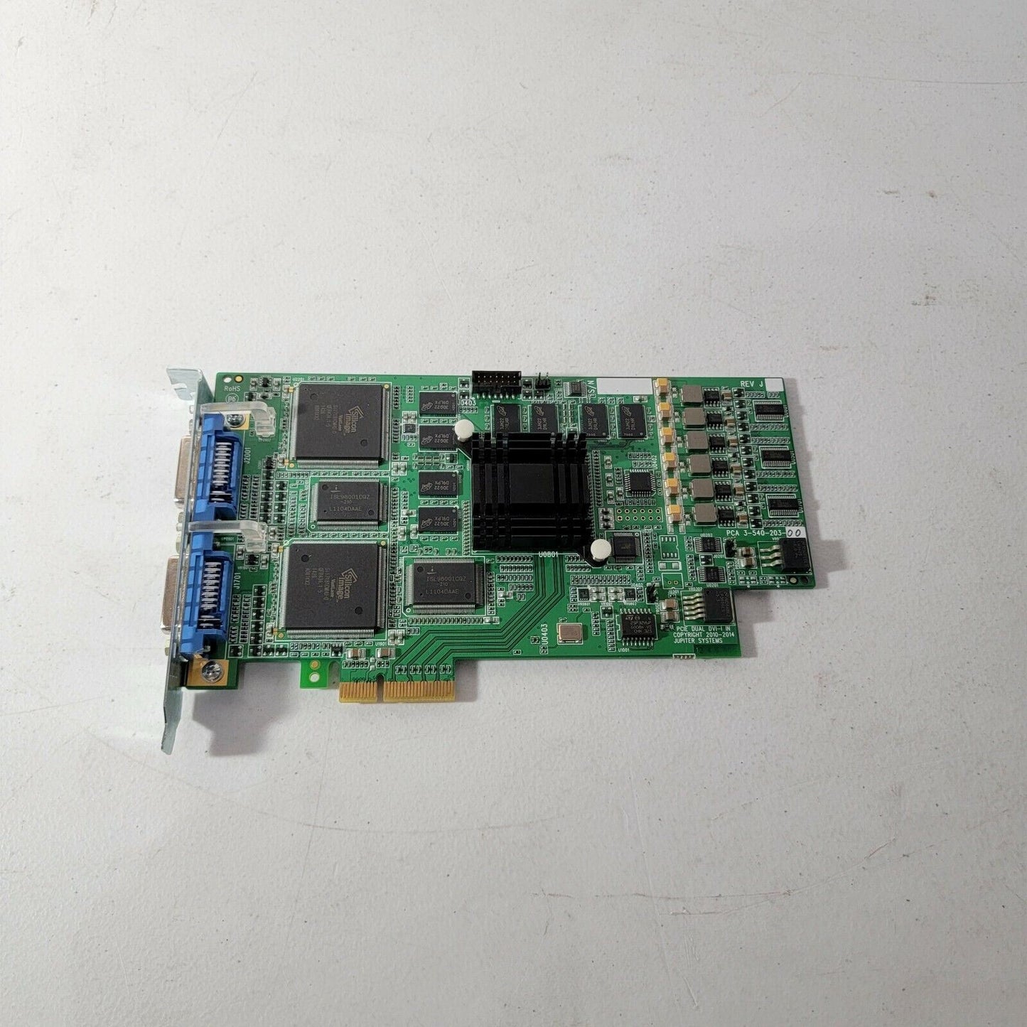 Jupiter Systems PCIE DUAL DVI-I IN PCA 3-540-203-00 REV J