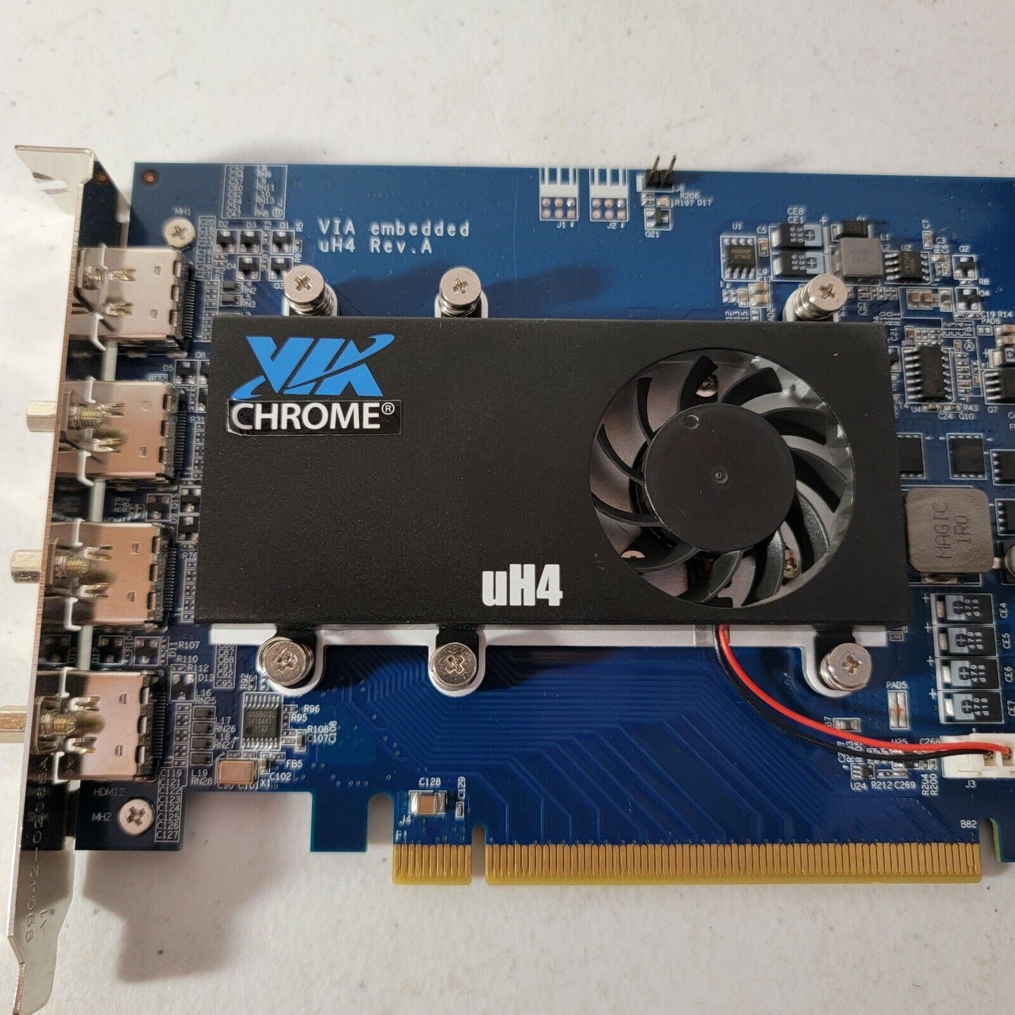 VIA Chrome uH4 HDMI Video Card Graphics Jupiter PCIe Rev. A