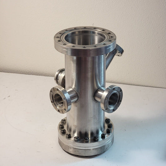 6" DN100CF Conflat Stainless Steel Vacuum Chamber w/ 4x 2.75" Side Ports