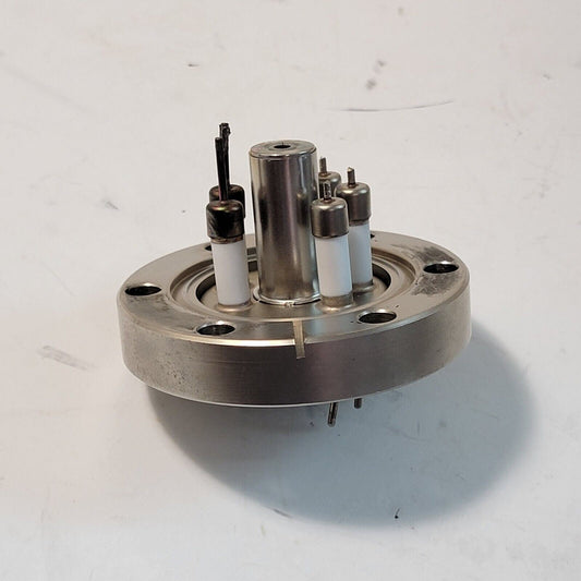 2.75" DN35CF-DN40CF Conflat Ion Gauge Base Blank Flange Electrical Feedthrough