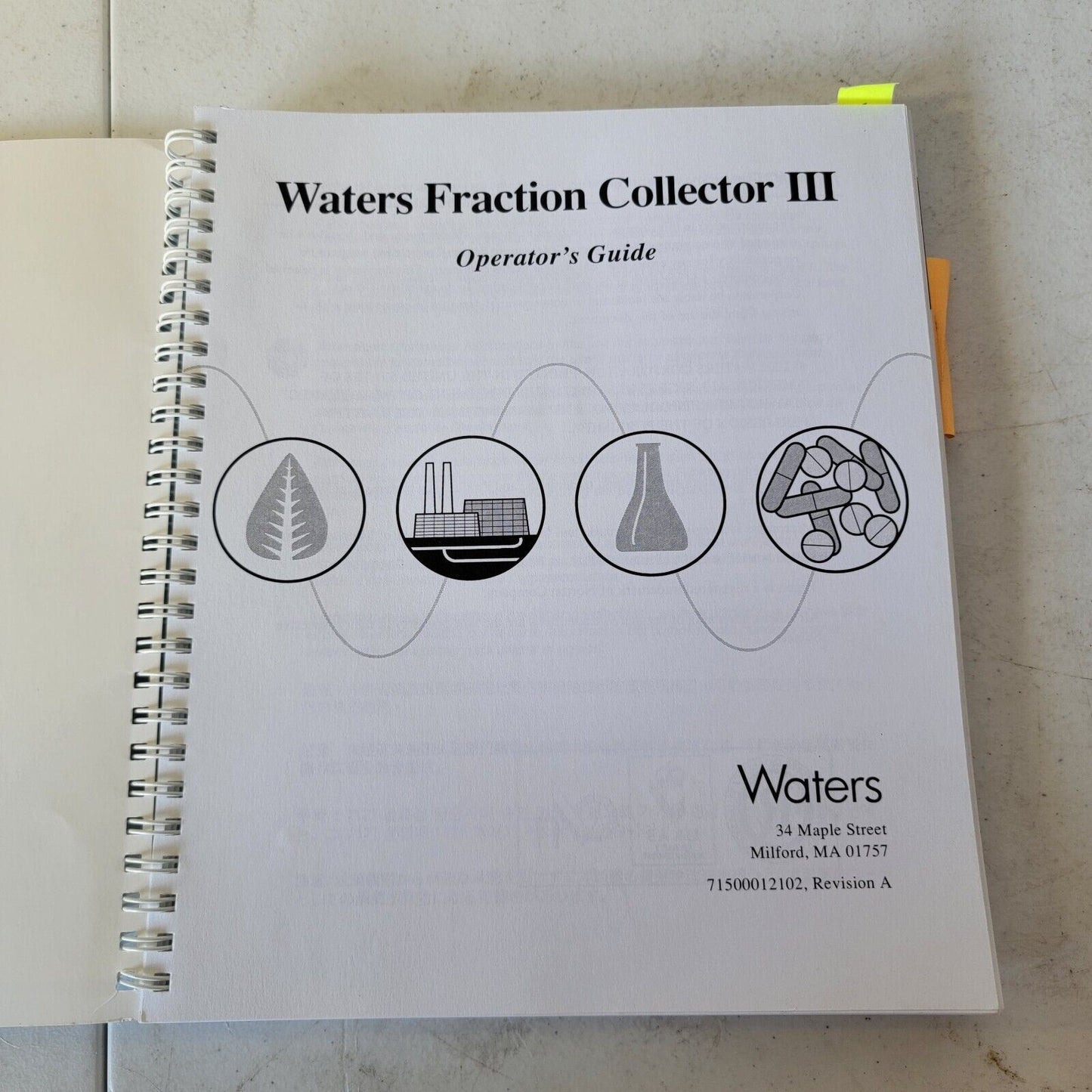 Waters Fraction Collector III 3 Operators Guide 71500012102