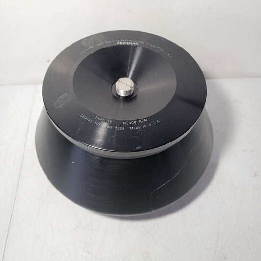 Beckman Type 19 Centrifuge Rotor 19,000 RPM 2239 B S H,R,S