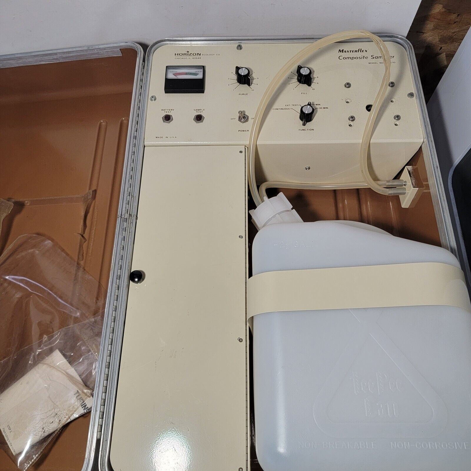 Cole-Parmer Masterflex Portable Composite Sampler Model No. 7578-10 ...