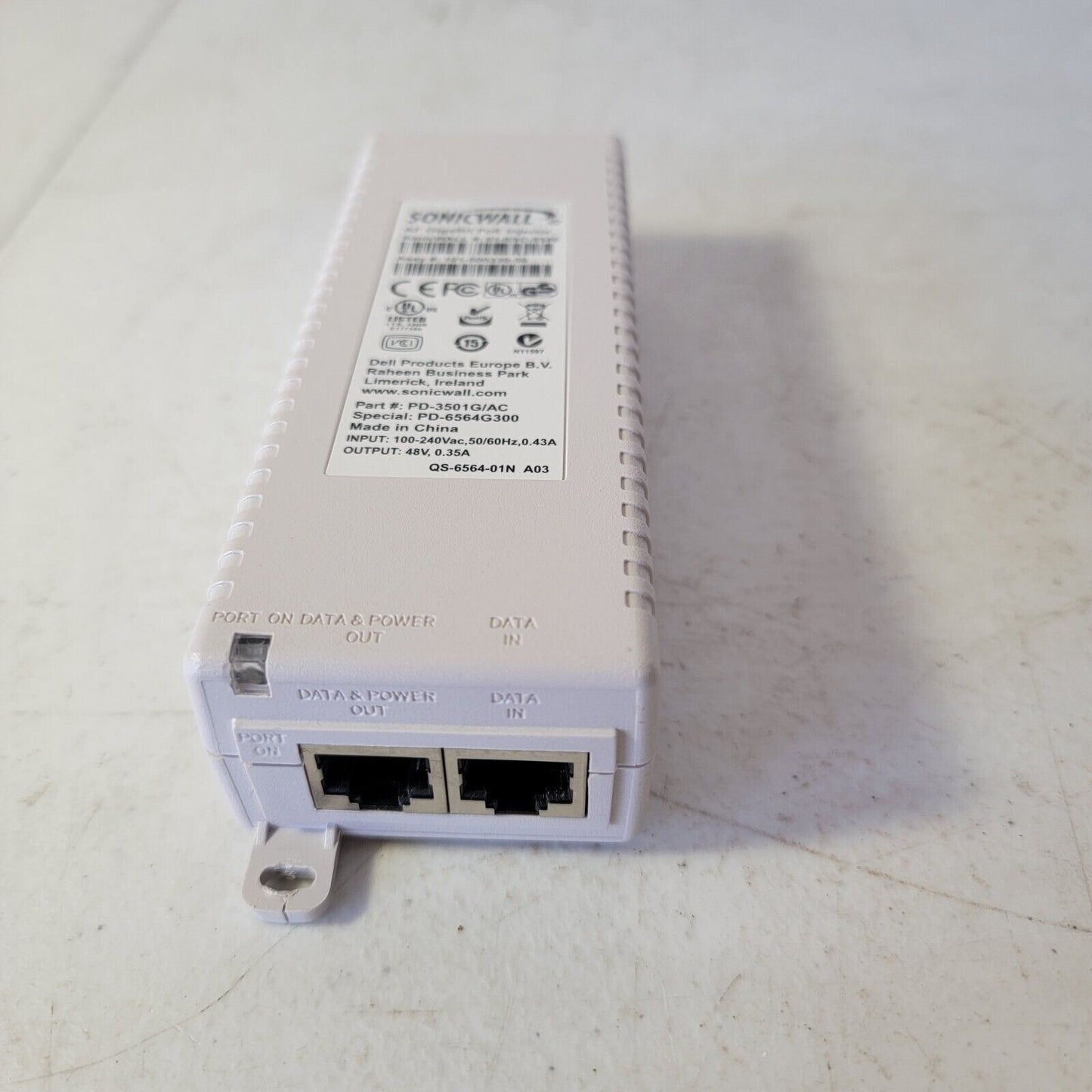 SonicWALL AF GigaBit PoE Injector 01-SSC-5546