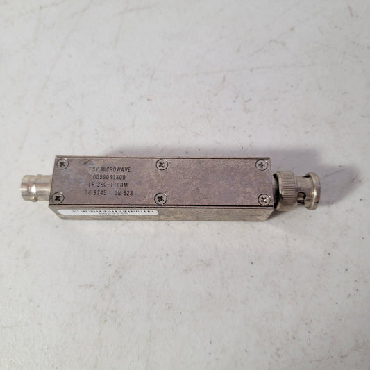 FSY Microwave LR 280-11BBM Broadband RF NMR Filter DC 9745 BNC Male Female