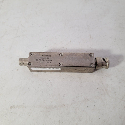 FSY Microwave NR 76.75-10-4BBM Broadband RF NMR Filter DV 9735