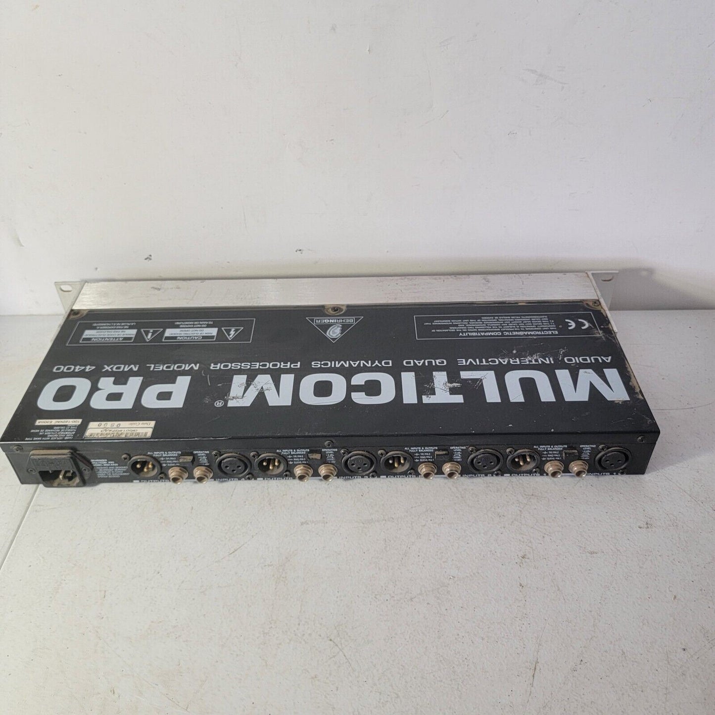 *For Parts* Behringer Multigate Pro Audio Interactive Quad Expander Gate XR 4400