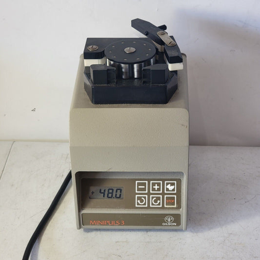 TESTED Gilson Minipuls 3 Variable Speed Bidirectional Peristaltic Pump 2 Channel