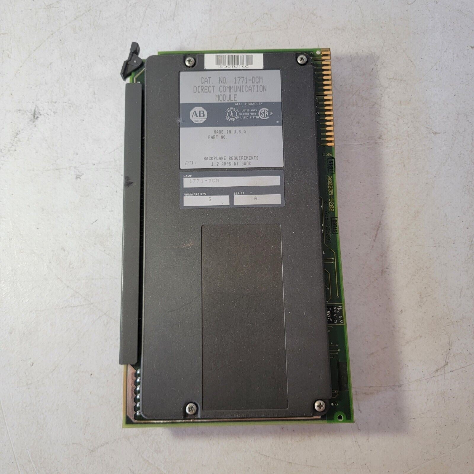 Allen Bradley 1771-DCM /B PLC-5 Direct Communication Module – Lab ...