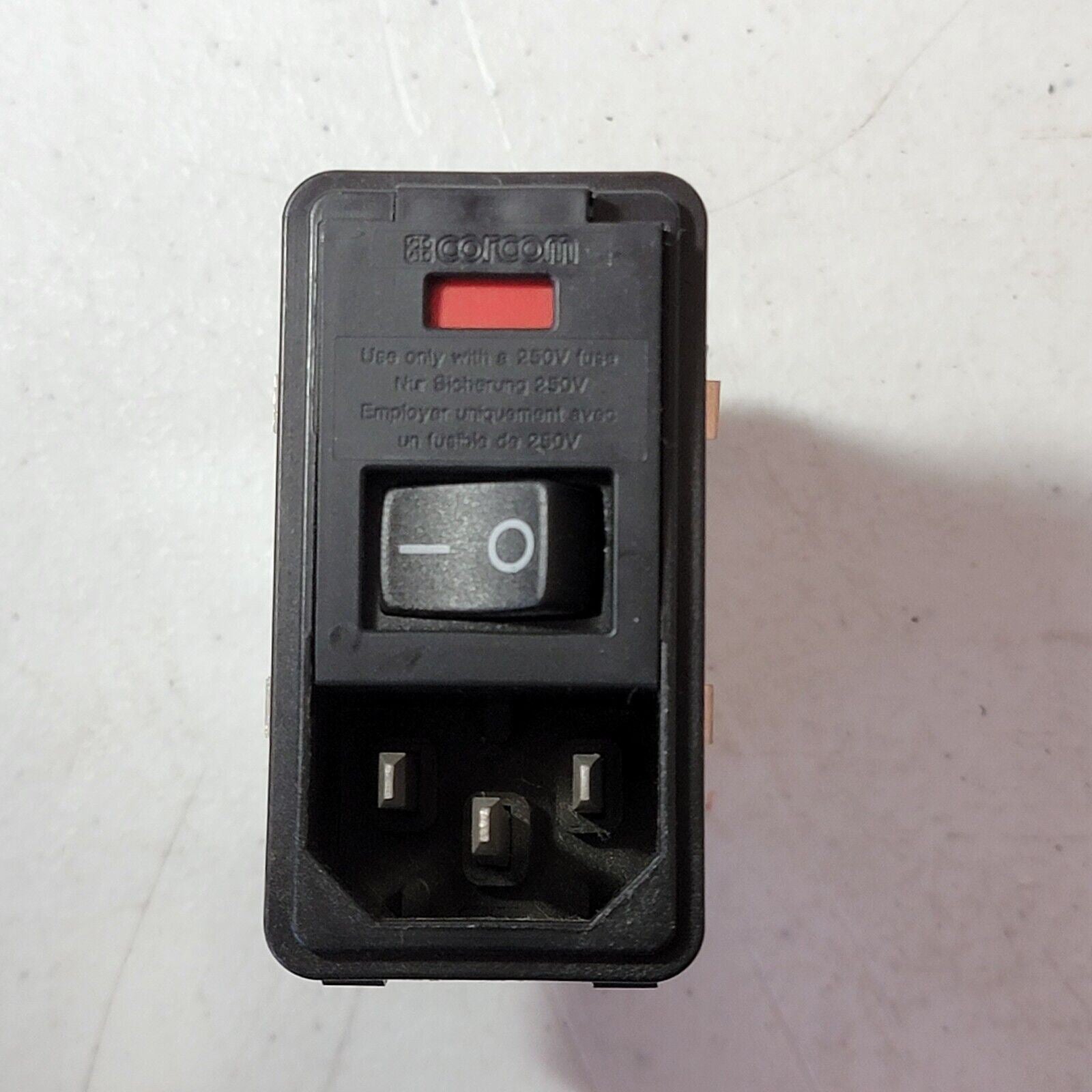 Corcom Tyco EMI Filter PS0S0DS6A Power Entry Module IEC Socket 120/250 ...