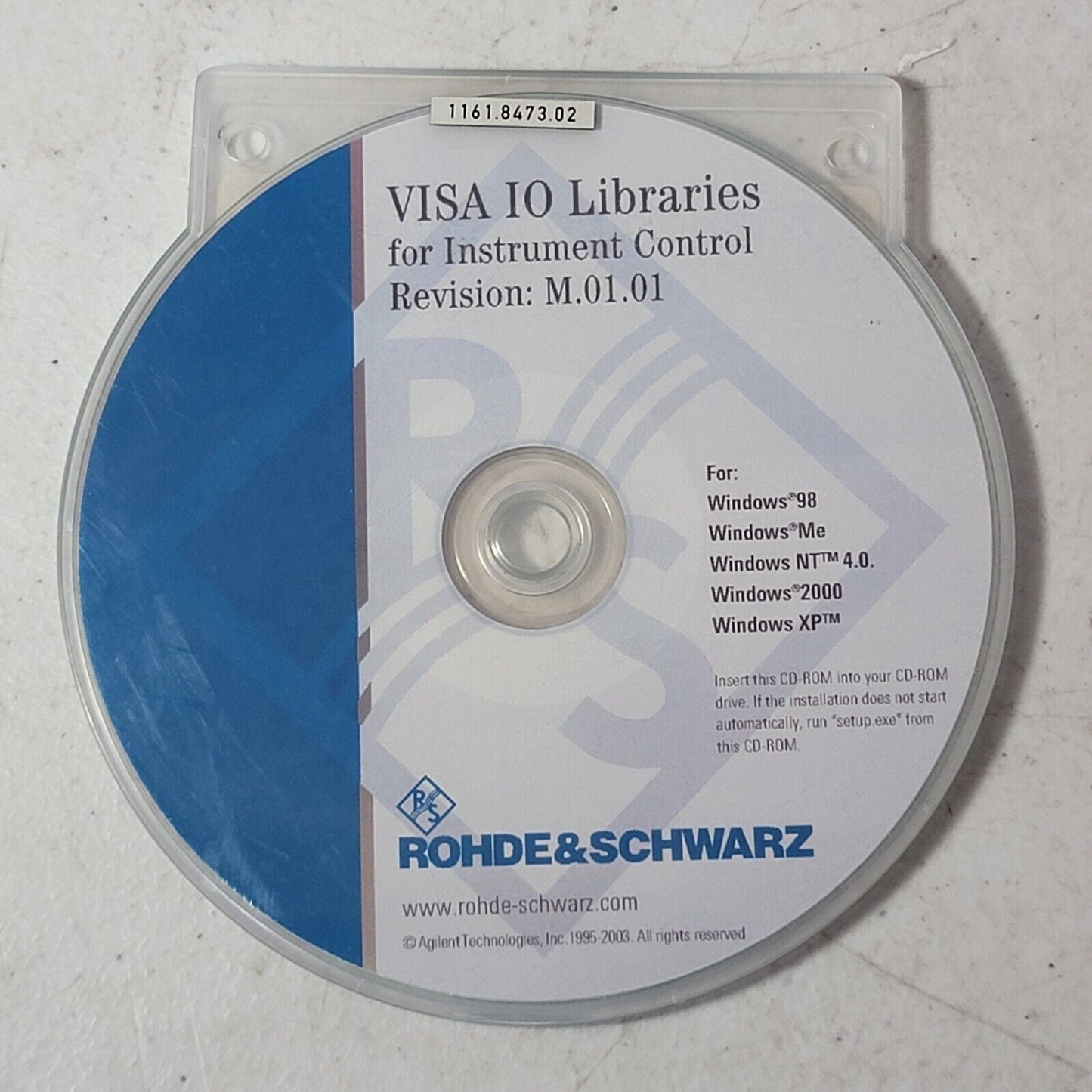 Rohde & Schwarz GH VISA IO Libraries For Instrument Control Rev 1.01 Bibliothek