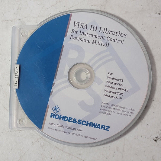 Rohde & Schwarz GH VISA IO Libraries Instrument Control Rev M.01.01 Bibliothek